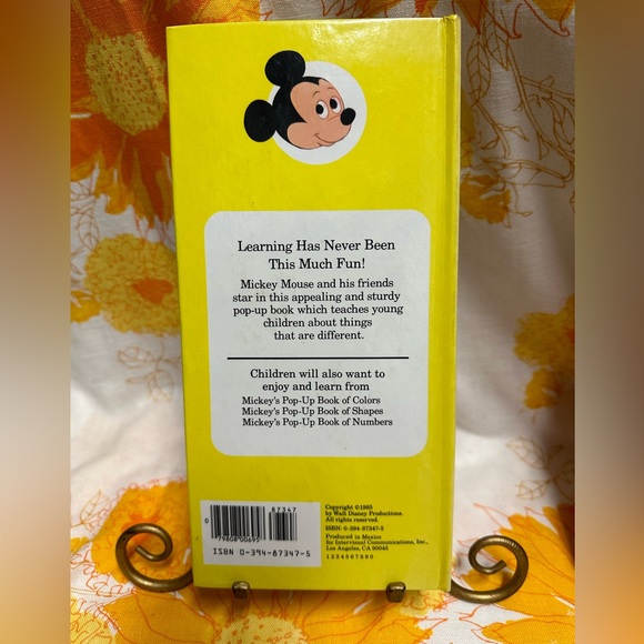 2 Vintage 1985 Walt Disney Mickey’s Pop Up Books-Random House- Fun to see - Picture 3 of 10